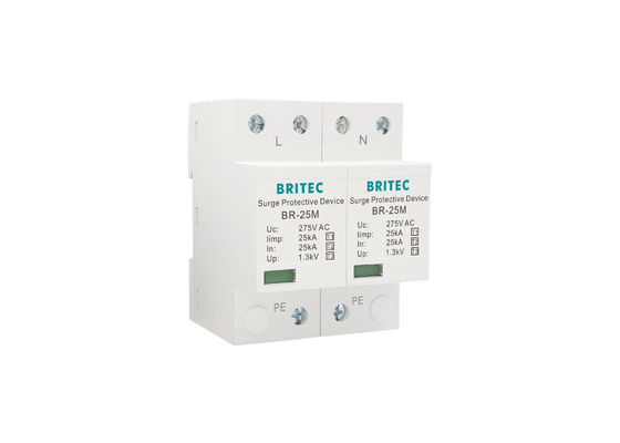 Scaricatore di sovratensione monofase SPD per guida DIN da 25kA 275V con tecnologia MOV
