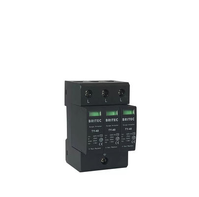 Dispositivo di protezione da sovratensioni TY-40 3P 275v Protezione da fulmini Spd Tipo 2 arrester