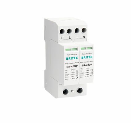 BR-275 40DP 4 275v Dispositivo di protezione contro le sovratensioni di tensione nominale tipo 3 Spd tipo 2 e 3 spd tipo 2 e 3 spd