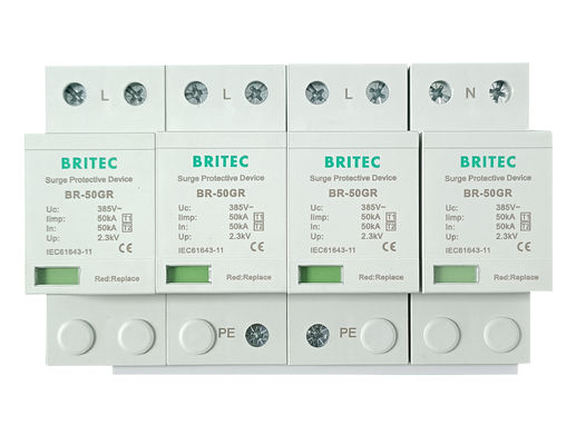 BR-50GR 4P Ac Protezione da ondate d'aria dispositivo di protezione da ondate d'aria di tipo 1