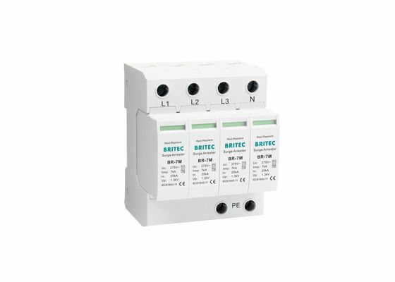 7ka T1+T2 Dispositivo di protezione da sovratensioni Arrester fulmine 4P Dispositivo di protezione da sovratensioni