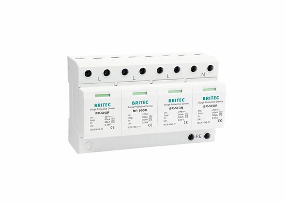 Limitatore di tensione di CA 3 limitatore di sovracorrente industriale di fase IEC61643 BR-50GR