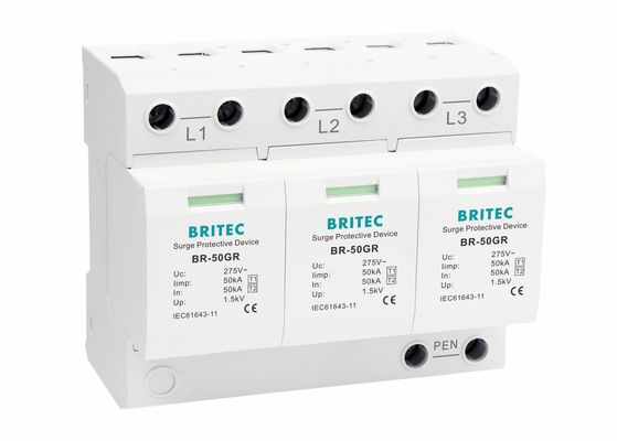 3 dispositivi di protezione industriali dell'impulso di Palo 3 logo su misura tensione di fase 150