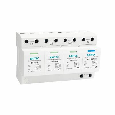 BR-50GR 3+1 OEM ODM spark gap 50ka Dispositivo di protezione da sovratensione a bassa tensione elettrica classe 1 arrester di sovratensione tipo 1 spd Dispositivi di protezione da sovratensione tipo 1 SPD rete di distribuzione elettrica LV a bassa tensione