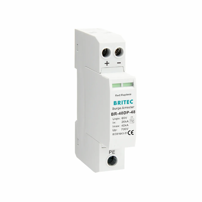 BR-40DP 48 Tipo 2 DC 48V SPD 40kA Dispositivo di Protezione contro le Sovratensioni con Involucro Termoplastico UL94-V0