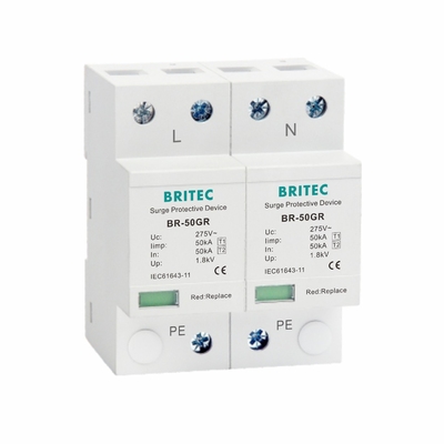 Classe I arrester tensione 10/350μs 50KA singola fase 150V / 275V / 320V