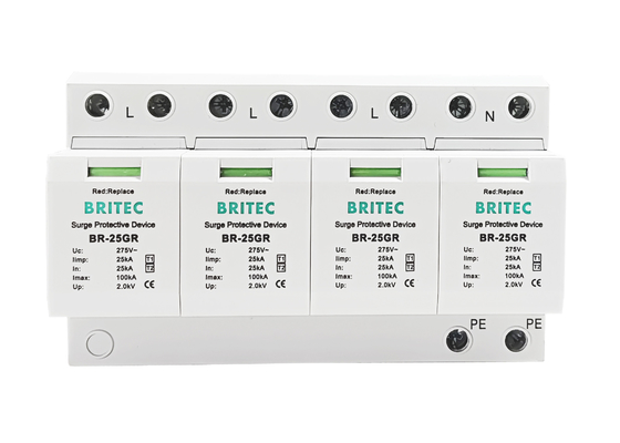Dispositivo di protezione da sovratensioni 240V/400V 25kA Protezione da sovratensioni tipo 1 T1 10/350us