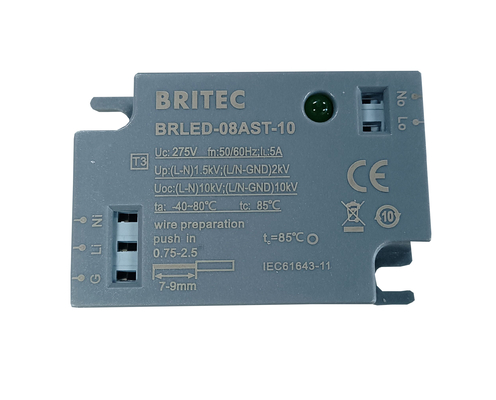 BRLED-08ASC-10 Protezioni da sovratensioni per LED Livello di protezione Spd Dispositivo di protezione per apparecchi di illuminazione