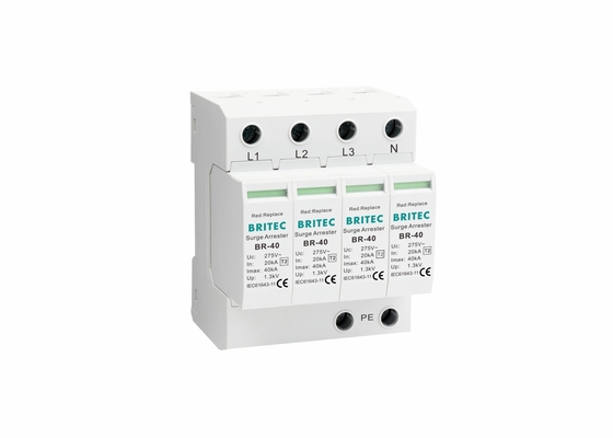 4P SPD classe II 40ka Protezione da sovratensioni 150V/275V/320V/385V/440V