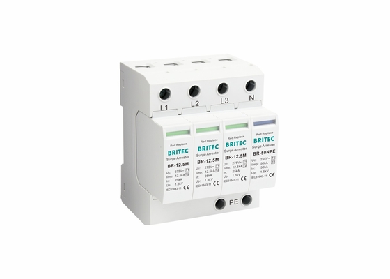 12.5kA Classe B + C Norme IEC a tre fasi Protezione da fulmini Protezione da sovratensioni