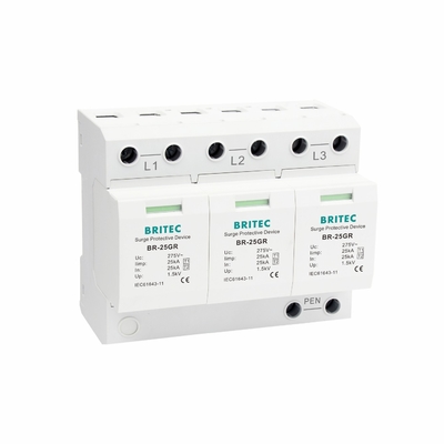 BR-25GR 3P+1 Tipo 1 Dispositivo di protezione contro le sovratensioni SPD Thunder Arrester spark gap spd classe 1 protettore da fulmini