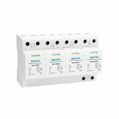 TUV BR-50GR 3P+N Classe 1 SPD 50ka dispositivo di protezione contro le sovratensioni tipo 1 spd TUV protezione contro i temporali