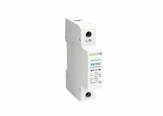 Classe I+II Iimp 12.5ka Spd arrester fulmine 1p protezione da sovratensioni bassa tensione
