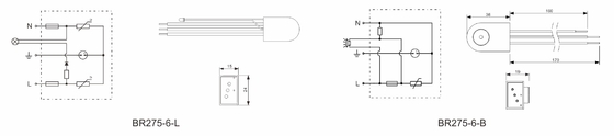 BR275-6-B Protezioni da sovratensioni per la protezione LED BEEP per apparecchiature elettroniche di illuminazione