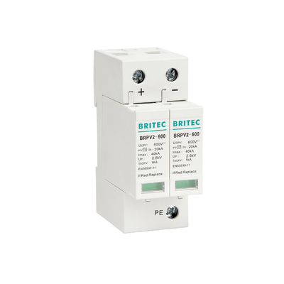 BRPV2-600 Dispositivo di protezione contro le sovratensioni di corrente continua 600V Segnalazione remota arrester di fulmini PV arrester di sovratensioni di corrente solare spd dc600v arrester di sovratensioni di corrente solare