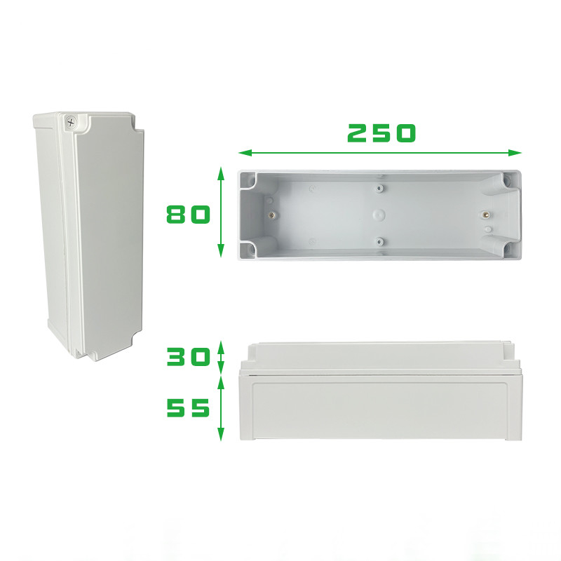 TY-8025085 Scatole di connessione elettrica all'aperto ABS Progetto di plastica IP66 Connessione di giunzione Scatola di commutazione