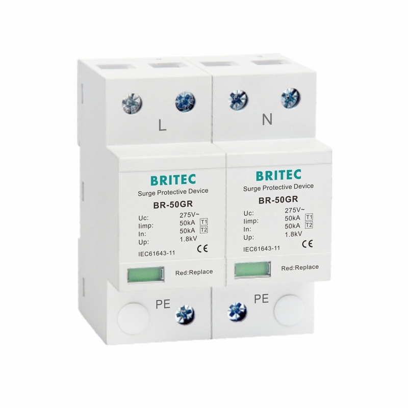 Classe I arrester tensione 10/350μs 50KA singola fase 150V / 275V / 320V