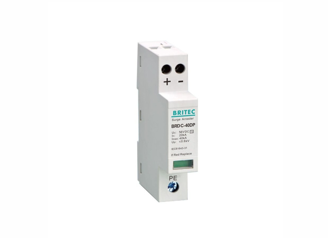 Uno - impulso di CC 24V 56V del protettore di impulso del MOD Pv protettivo per materiale elettrico