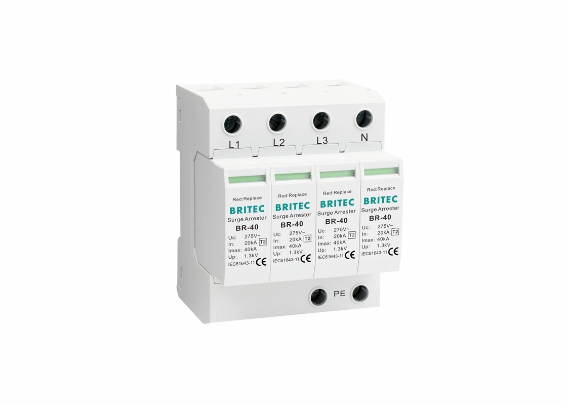 4P SPD classe II 40ka Protezione da sovratensioni 150V/275V/320V/385V/440V