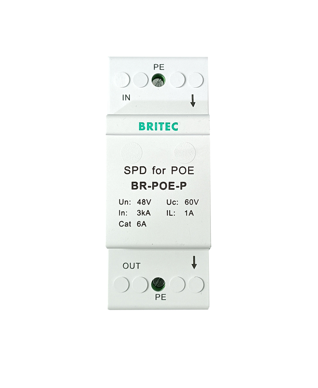 BR-POE-P Protezione da sovratensioni apparecchiature di telecomunicazione rete POE rj45 protezione da sovratensioni