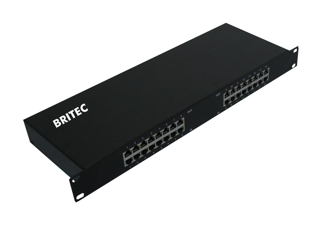 BRRJ45L-16R 1000Mbps/100Mbps RJ45 Surge Protection Network rack mount Protezione da sovratensioni Ethernet Protezione da fulmini Ethernet