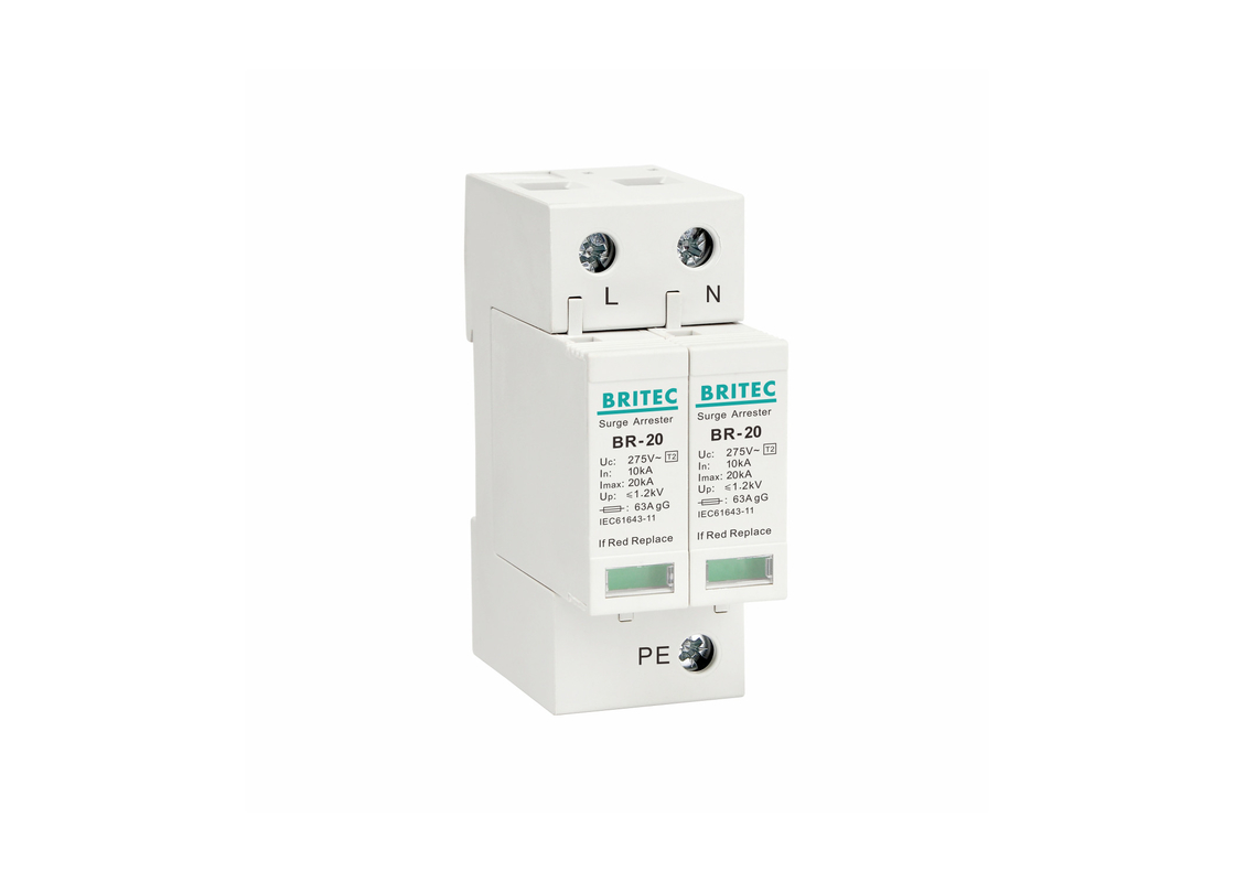 tipo di 275v 20kA SPD - dispositivo di protezione di 2 impulsi per protezione contro il fulmine