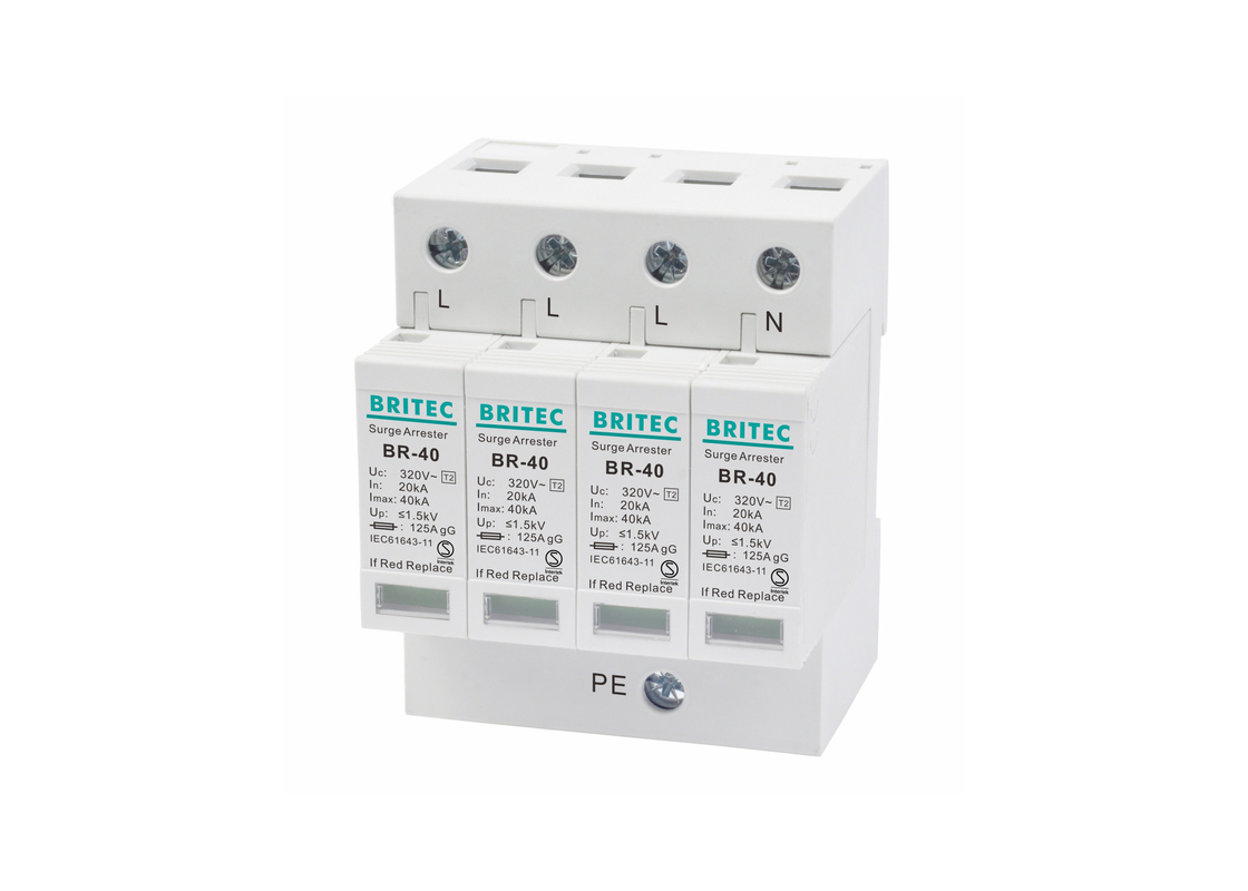 Dispositivo di protezione contro le sovratensioni 40ka AC Over Voltage Lightning Arrester