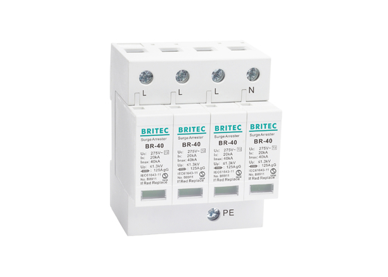 40kA produttore elettrotecnico trifase Plastic Thunder Arrester di CA SPD