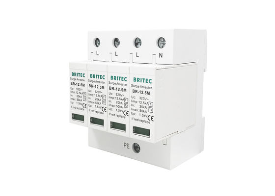 Protettore di impulso di tipo 1 +2 contro il limitatore di sovracorrente di Palo di corrente alternata del fulmine 4