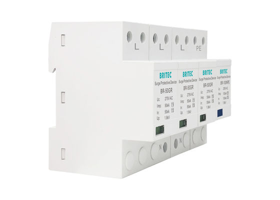 Alta energia 150V/275V/320V SPD del protettore di impulso del T1 50KA 3P+NPE della classe I