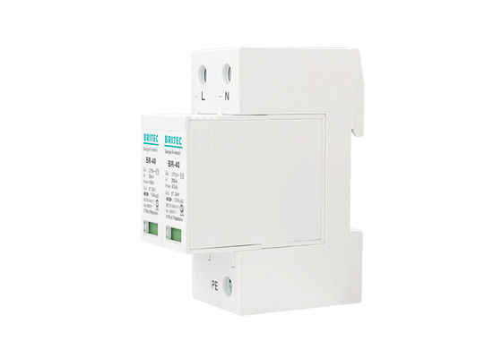 Protezione dell'impulso della ferrovia di BACCANO della classe II Imax 40kA 2P 20-40kA del limitatore di tensione sopra tensione SPD