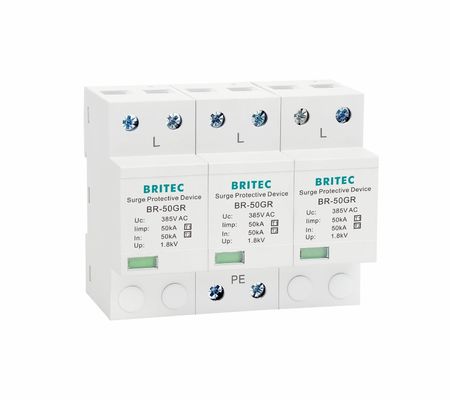 Dispositivo di protezione contro le sovratensioni BRITEC 50kA TUV/CE/ROHS omologato con SPD di blocco lampo 10/350