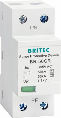 Dispositivo di protezione contro le sovratensioni BRITEC 50kA TUV/CE/ROHS omologato con SPD di blocco lampo 10/350
