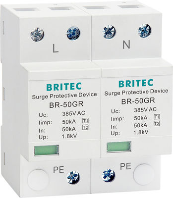 Dispositivo di protezione contro le sovratensioni BRITEC 50kA TUV/CE/ROHS omologato con SPD di blocco lampo 10/350