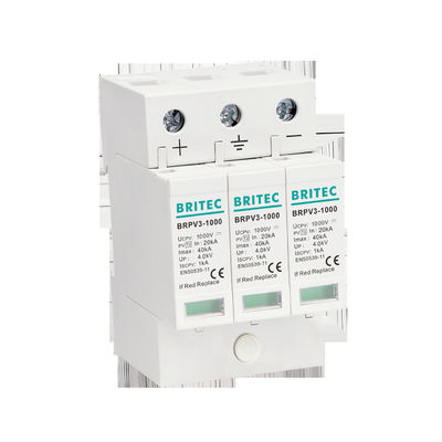 BRPV3-1000 T1 12.5kA PV Surge Arrester 50ka DC 1000V Spd Protezione solare da sovratensioni t1 t2 dc Fotovoltaico