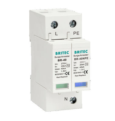BR-40 4P 20kA - 200kA Dispositivo di protezione da sovratensioni Arrester sovratensioni Spd Thunder Lightning 275v protettore da sovratensioni