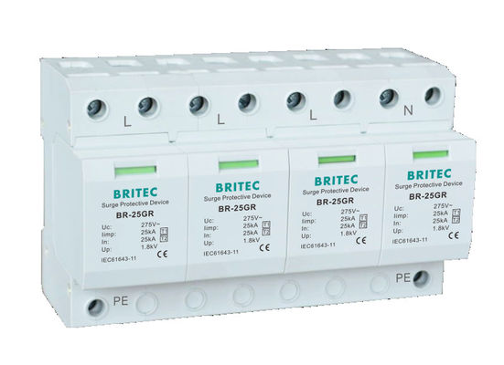BRITEC BR-25GR 1P 25kA Tipo 1 Scaricatore di sovratensione spd Dispositivi di protezione contro le sovratensioni Thunder Protector