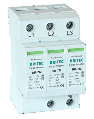 BR-7M 3P+1 T1+T2 Surge Arrester B+C Surge Protection Device Fulmine colpi di fulmine