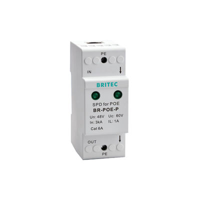 BR-POE-M 48V Signal Surge Arrestor Poe Protector Signal Power Over Ethernet Spd Cina fornitore di protettori contro le sovratensioni