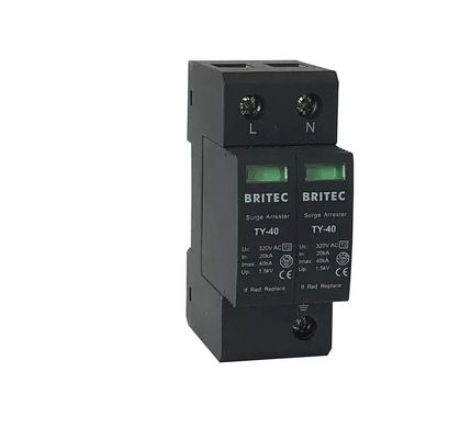 Dispositivo di protezione da sovratensioni TY-40 3P 275v Protezione da fulmini Spd Tipo 2 arrester