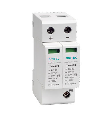TY-20 24 SPD dispositivo di protezione da sovratensione fotovoltaica Lightning 24 DC 36V DC spd arrester di sovratensione solare