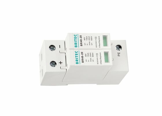 Tipo Pluggable - 2 CC modulare del limitatore di tensione 48V SPD sopra protezione di tensione