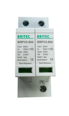 BRPV2 600 600V PV Surge Arrester Protezione da fulmini Dispositivo di protezione da surge DC