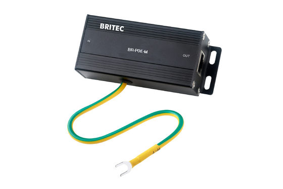 BR-POE-M connessione Ethernet Protezione da sovratensioni RJ45 Poe Protezione da sovratensioni Ethernet Rete di fulmini POE Gigabit 1000mbps Rj45 Protezione da sovratensioni Ethernet esterna Rete industriale Outlet Alloggiamento in metallo