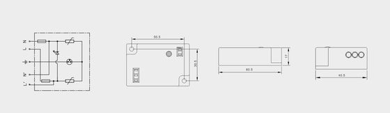 BRLED-08AST-10 dispositivo di protezione da sovratensioni per illuminazione 10kA LED Street Light ELECTROSTACTIC PROTECTOR LED ILUMINATORI SISTEMA