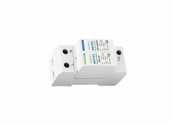 TVSS 150V/275V/320V/385V/440V 40KA Din Ferrovia Protezione da fulmini Arrester Fase singola