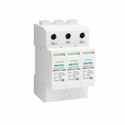BRPV3-1500 40kA Corrente di Scarica Dispositivo Modulare a Innesto per Protezione da Sovratensioni DC Tensione di Protezione Dispositivo di Protezione da Sovratensioni DC