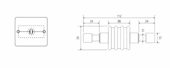 BR-ISG-100 Isolamento Spark Gap Lightning Equipotenzial Bonding Connection Of Separated Earthing Systems (Connezione di legame equipotenziale di un sistema di messa a terra separato)
