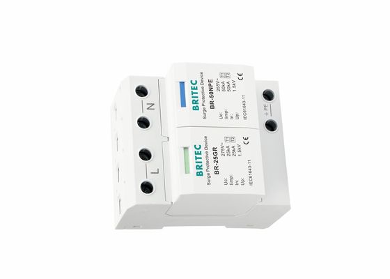 dispositivo di protezione dell'impulso di tipo 1 di monofase 25kA BR-25GR 1P+N