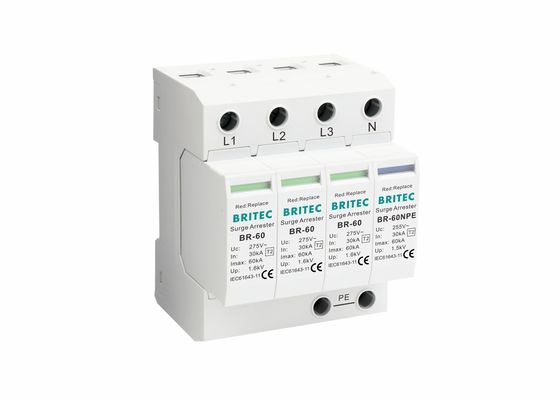 Dispositivo di protezione da sovratensioni 275V 60KA con tipo 3+NPE per la protezione da fulmini